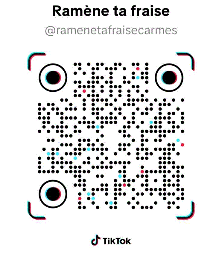 QR code TikTok Ramène ta fraise Carmes